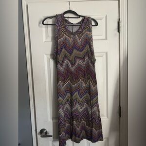 Premise knit geometric abstract dress-XL